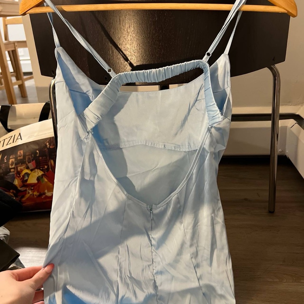 Elegant Blue Women's Dress - Picture 12 of 12